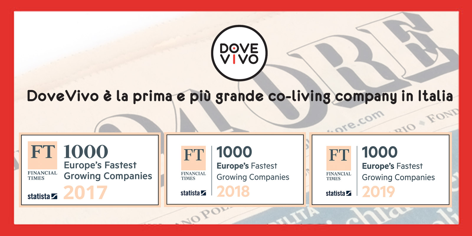 DoveVivo in the FT1000 league table for the third year...