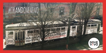 The #DoveVivo tram is speeding through the streets of Milan!