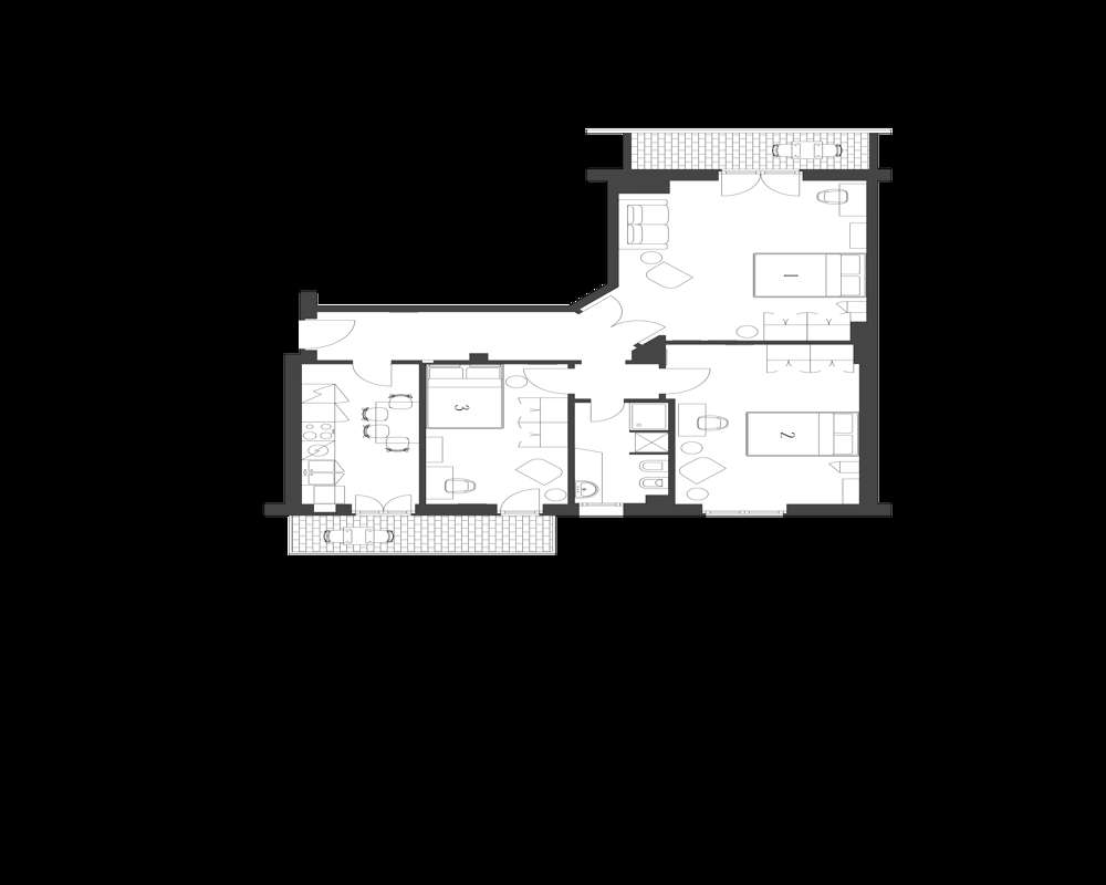 Cozy double bedroom with balcony in a 3-bedroom apartment in Navigli-1